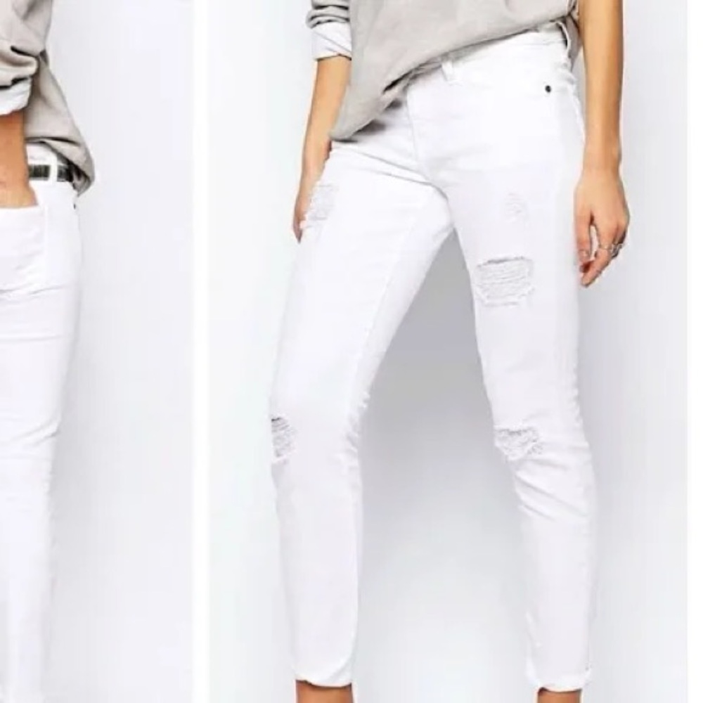 Current/Elliott White Denim jeans size 27 new so cute!!